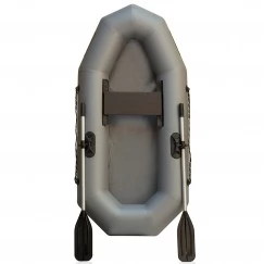 Надувная 1-местная ПВХ лодка Лидер Компакт 220 (серая)