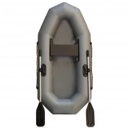 Надувная 1-местная ПВХ лодка Лидер Компакт 220 (серая)
