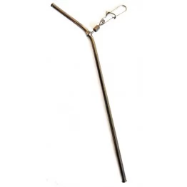 Антизакручиватель металлический Libao YM-6076 изогнутый с застёжкой 9 см