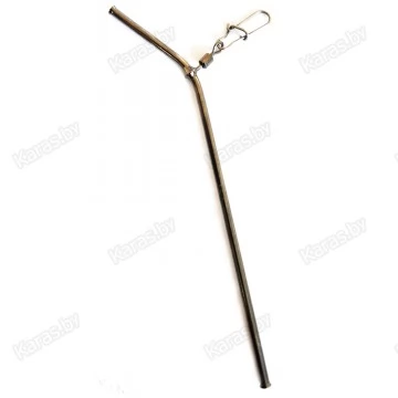 Антизакручиватель металлический Libao YM-6076 изогнутый с застёжкой 9 см