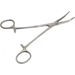 Зажим-корнцанг рыболовный Libao изогнутый 18 см