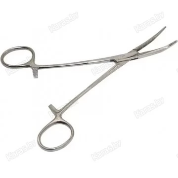 Зажим-корнцанг рыболовный Libao изогнутый 18 см