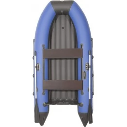 Надувная 3-х местная ПВХ лодка Лоцман 300 НДНД (сине-черный)