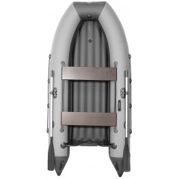 Надувная 3-х местная ПВХ лодка Лоцман 300 НДНД (серый/темно-серый)