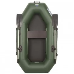 Надувная 1-местная ПВХ лодка Лоцман С-200 (без настила, зеленая)
