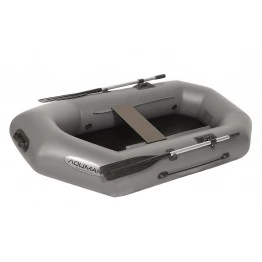 Надувная 1 местная ПВХ лодка Лоцман С-220 (без настила, серая) 