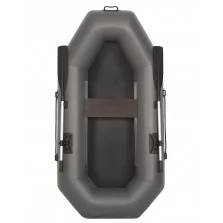 Надувная 1 местная ПВХ лодка Лоцман С-220 (без настила, серая) 