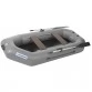Надувная 1 местная ПВХ лодка Лоцман С-240 (без настила, серая)