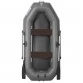 Надувная 1 местная ПВХ лодка Лоцман С-240 (без настила, серая)
