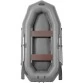 Надувная 2-ух местная ПВХ лодка Лоцман Профи С-280М (без настила, серая)