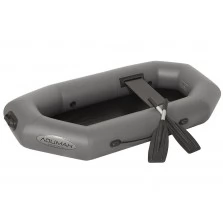 Надувная 1 местная ПВХ лодка Лоцман С-200ГР (без настила, серая) 