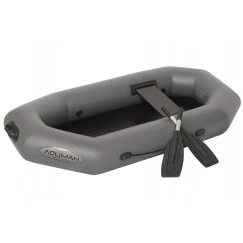Надувная 1 местная ПВХ лодка Лоцман С-200ГР (без настила, серая) 