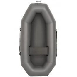 Надувная 1 местная ПВХ лодка Лоцман С-200ГР (без настила, серая) 