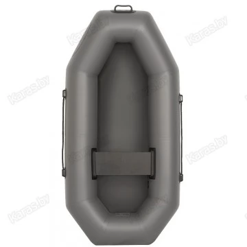 Надувная 1 местная ПВХ лодка Лоцман С-200ГР (без настила, серая) 