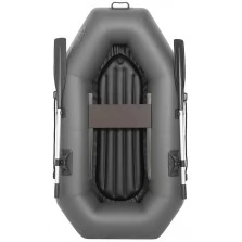 Надувная 1 местная ПВХ лодка Лоцман С-200 ВНД (серая)