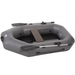 Надувная 1 местная ПВХ лодка Лоцман С-200 ВНД (серая)