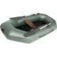 Надувная 1 местная ПВХ лодка Лоцман С-220 ЖС (жесткая слань, зеленая)