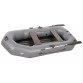 Надувная 2-ух местная ПВХ лодка Лоцман Профи С-240М ВНД (надувное дно, серая)