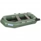 Надувная 2-ух местная ПВХ лодка Лоцман Профи С-240М ВНД (надувное дно, зеленая)