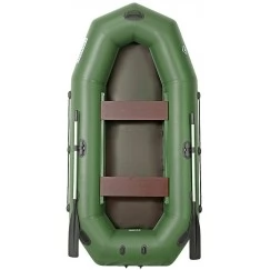 Надувная 2-ух местная ПВХ лодка Лоцман Профи С-280М (без настила, зеленая)