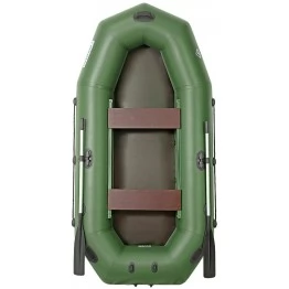 Надувная 2-ух местная ПВХ лодка Лоцман Профи С-280М (без настила, зеленая)