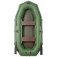 Надувная 2-ух местная ПВХ лодка Лоцман Профи С-280М (без настила, зеленая)