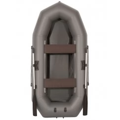 Надувная 2-ух местная ПВХ лодка Лоцман Профи С-300М (без слани, серая)