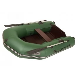 Надувная 1 местная ПВХ лодка Лоцман M-240 ЖС (зеленая)