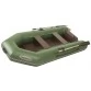 Надувная 2-х местная ПВХ лодка Лоцман Профи M-270 ЖС (зеленая)