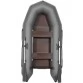 Надувная 2-х местная ПВХ лодка Лоцман Профи M-270 ЖС (серая)