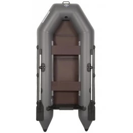 Надувная 2-ух местная ПВХ лодка Лоцман Стандарт M-280 ЖС (серая)
