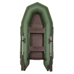 Надувная 2-ух местная ПВХ лодка Лоцман Профи M-290 ЖС (зеленая)