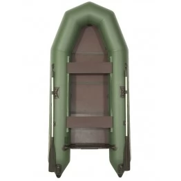 Надувная 2-х местная ПВХ лодка Лоцман M-320 ЖС (зеленая)