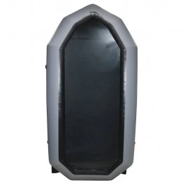 Надувная 2-местная ПВХ лодка Лодки Поволжья R-240 (серая)