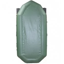 Надувная 2-местная ПВХ лодка Лодки Поволжья R-240 (зеленая)