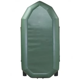 Надувная 2-местная ПВХ лодка Лодки Поволжья R-250 (зеленая)