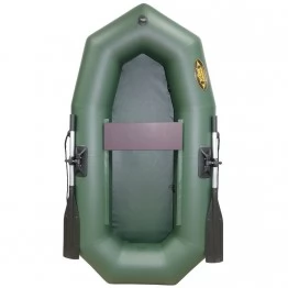 Надувная 1-местная ПВХ лодка Лодки Поволжья R-210 (зеленая)