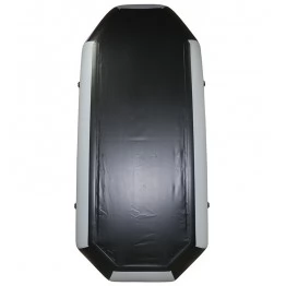 Надувная 2-местная ПВХ лодка Лодки Поволжья S-280 (серо-черная)