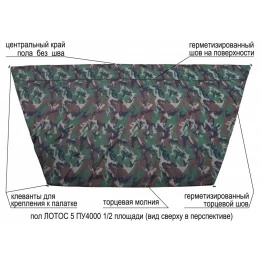 Пол утепленный Лотос 5 ПУ4000 (половина)