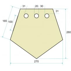 Пол утепленный Лотос 3 ПУ4000 с отверстиями под лунки (в комплекте 3 фланца)