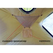 Палатка всесезонная Лотос КубоЗонт 4У Компакт (2.60x2.60x2.15 м) гидро + утепленный