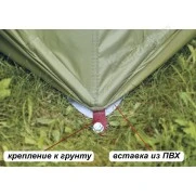 Палатка всесезонная Лотос КубоЗонт 4У Компакт (2.60x2.60x2.15 м) гидро + утепленный
