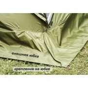 Палатка всесезонная Лотос КубоЗонт 4У Компакт (2.60x2.60x2.15 м) гидро + утепленный