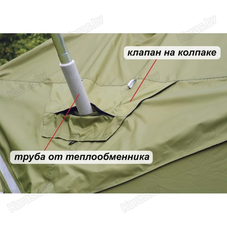 Палатка всесезонная Лотос КубоЗонт 4У Компакт (2.60x2.60x2.15 м) гидро + утепленный