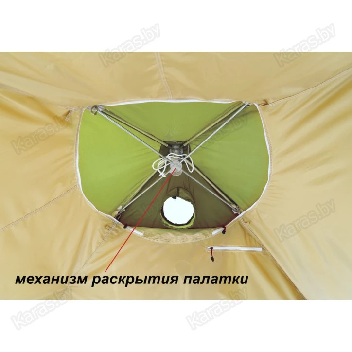 Палатка всесезонная Лотос КубоЗонт 4У Компакт (2.60x2.60x2.15 м) гидро + утепленный