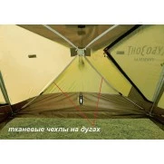 Палатка всесезонная Лотос КубоЗонт 4У Компакт (2.60x2.60x2.15 м) гидро + утепленный