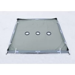 Дно гидро-термоизоляционное Лотос КубоЗонт 4 (260х260) с отверстиями под лунки (в комплекте 3 фланца)