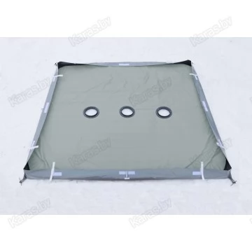 Дно гидро-термоизоляционное Лотос КубоЗонт 4 (260х260) с отверстиями под лунки (в комплекте 3 фланца)