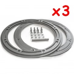 Фланец для отверстия под лунку Лотос 200 без бортика (комплект 3 шт)