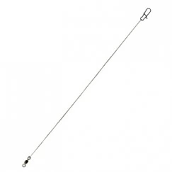 Стальные поводки Lucky John 1x19 Micro Jig Leader LJP6404 оснащённые вертлюгом и застёжкой (2 шт.) Ø 0.15 мм